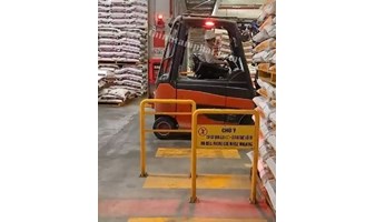 Lắp đặt thiết bị cảnh báo va chạm xe nâng cho công ty sản xuất thức ăn chăn nuôi GUYOMARC’H