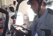 Lắp đặt bộ cảnh báo tốc độ xe nâng TTP-V03 cho công ty Thép JFE SHOJI VN