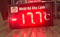Bảng led theo dõi nhiệt độ kho lạnh 10 inches