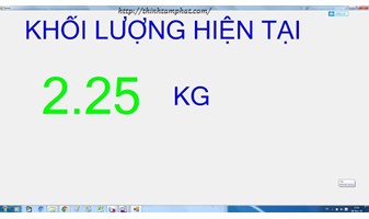 Phần mềm kết nối cân điện tử với máy tính